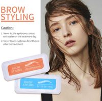 Wholesale blue orange kit eyebrow lifting tool kit fixed eyebrow shape brow styling let eyebrows fit naturally to the skin neat eyebrows Beauty Salon Eyebrow Enhancers