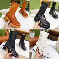 Wholesale High Quality Ankle boots Womens Designer shoes warm winter brand style booties martin Leather material Rubber grooved sole Retro sports With Box