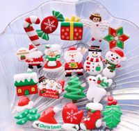 Wholesale Resin Flatback Miniature Art Supply Christmas Decorations Scrapbooking For DIY Hair Bow Center Phone Case Accessoriess