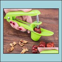 Wholesale Fruit Vegetable Kitchen Kitchen Dining Bar Home Garden Style Pitter Plastic Fast Remover Tool Seed Corer With Container Cherry Tools Drop