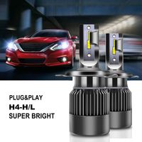 Wholesale Led H4 Car Lights W Motorcycle Headlamp V Auto Fog Lamps K Bulbs Ultra Bright Long Life Service Working for Bad Weather