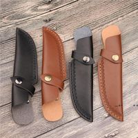 Wholesale Straight Blade Sheath with Opening Above Belt Knife Holder Leather Cover Camp Tool Holster Case Hunt Carry Scabbard Pouch Bag LLB10501