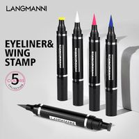 Wholesale 5PCS set Colorful Shiny Eye Liner Smoky Eyeshadow Charming Sequin Pen Waterproof Glitter Liquid Eyeliner Makeup