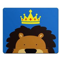 Wholesale Mouse Pads Wrist Rests Pad Premium Textured Mat Lion With Crown King Office Table Non Slip Rubber Base Round Gamer Mousepad