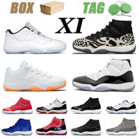 Wholesale New Jumpman s XI Mens Womens Basketball Shoes High Quality Trainers Animal Instinct Legend Blue Low Citrus Cool Grey Concord Space Jam Sports Sneakers With Box