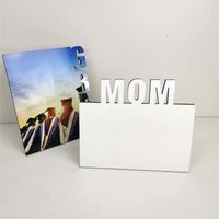 Wholesale Mother s Day Mom Thermal Transfer Photo Plate Father s Day Heat Sublimation Printed Album Photo Frame High Gloss Pictures Frame G41F8YS