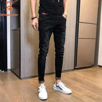 Wholesale Men s Jeans Skinny Spring Brand Ankle Length Tight Pants Casual All Match Fashion Oversize Time Limited