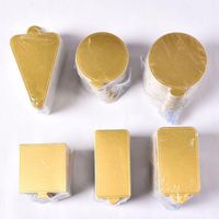 Wholesale Other Bakeware Pieces set Of Gold Mousse Bottom Foam Cake Plate Cardboard Multi shape Dessert Tray Christmas Decoration Tool