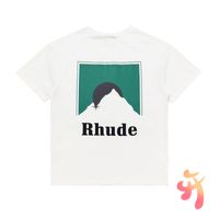 Wholesale Rhude Sundry T shirt Men Women High Quality Sun Distressed Rh Graphic Printed Tee Slight Tops