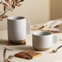 Wholesale Mugs Nordic Ins Ceramic Coffee Mug Milk Modern Print Porcelain Handmade Tea Cup Chocolate Breakfast