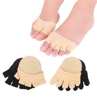Wholesale Sports Socks Open Toe Five Finger Female High Heels Invisible Shallow Mouth Bamboo Cotton Summer Thin Short Half