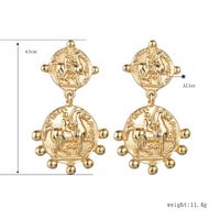 Wholesale Retro Alloy Creative Portrait Temperament Elegant Relief Gold Coin Explosion Models Mix And Match Earrings Prom Party Gift Stud