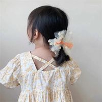 Wholesale Hair Accessories Baby Girls Cute Kids Infant Lace Hairpins Polka Dots Side Clips Born Barrettes Claw Headwear1