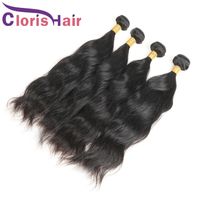 Wholesale Thick Natural Wave Human Hair Weave Brazilian Virgin Weft Bundles Wet And Wavy Sew In Extensions Full Cuticle Aligned Weaving Inch