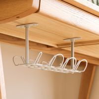 Wholesale Under Desk Cable Management Tray Storage Organizer Wire Cord Power Charger Plugs V2