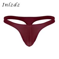 Wholesale Mens Lingerie Bikini G string T back Thong Briefs Low Rise Bulge Pouch Erotic Sexy Panties Breathable Gay Male Underwear Women s