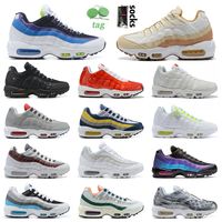 Wholesale New Fashion Cushion Running Shoes For Mens Women Cork Blue Black Orange Red Triple White Yin Yang Neon NYC Taxi Laser Fuchsia Sports Runner Sneakers Trainers Size