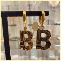 Wholesale Fashion Womens Earrings Jewelry Luxurys Designers Earrings Studs Earrings Designer Letter B Mens Earring Bracelets Ohrstecker R