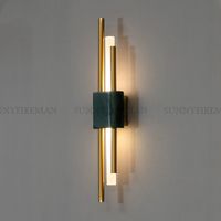 Wholesale Postmodern Marble LED Light Luxury Wall Lamp Hotel Living Room Background Wall Aisle Creative Staircase Bedroom Bedside Lights Lighting