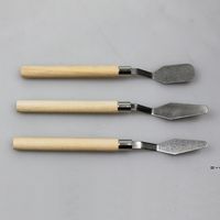 Wholesale Stainless Steel Drawing Tools Oil Painting Knives Art Palette Scraper Artist Knife Craft Tool RRE12737