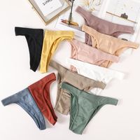 Wholesale Panties Women Sexy Thongs Soft G String Seamless Underwear Bikini T Back Brazilian Panty Cotton Lingerie Underpants Femme Women s