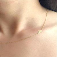 Wholesale Fashion Sideway Cross Necklace Gift For Bridesmaid Friend Wife Mother Valentine s Day Pendant Necklaces