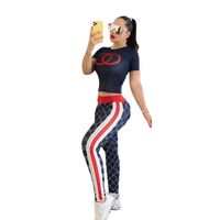 Wholesale Womens Tracksuits Clothing Fashion Brands Printed Leisure Two piece Sets Letter Set Clothes Piece Women Tracksuit