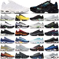 Wholesale tn plus mens casual shoes men women Black White Batman Hyper Psychic Blue Spider Web Oreo Neon Green Sustainable outdoor sports trainers sneakers walking jogging
