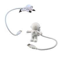 Wholesale Creative Design Energy Saving Night Light Astronaut Spaceman USB LED Computer Laptop Notebook Lamp Mini Keyboard crestech