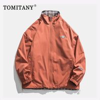 Wholesale Men s Jackets TOMTANY Double faced Men Autumn Style Fashion All match Casual Warm High quality Jacket Man Size M XL