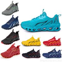 Wholesale Running Shoes non brand men fashion trainers white black yellow gold navy blue bred green mens sports sneakers