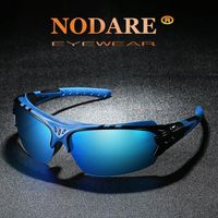 Wholesale Sunglasses NODARE Sport Men Polarized Oversized Vintage Boy Brand Sun Glasses Man Zonnebril Mannen Eyeglasses UV400 Cases