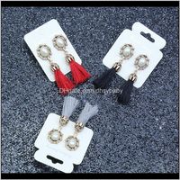 Wholesale Dangle Chandelier Drop Delivery Europe And The United States Retro Court Series Tassel Inlaid Pearl Earrings Ear Jewelry Nyl