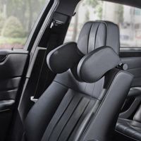 Wholesale Seat Cushions GLCC Leather Car Headrest Neck Auto Interior Accessories Travel Rest Flank Pillow Support Sleep For Kid Adults Side Black