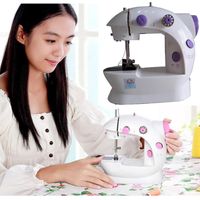 Wholesale Mini Sewing Machine Small And Travel Friendly Sewings Machines Foot Pedal Portable For Projects Quick Repairs HH21