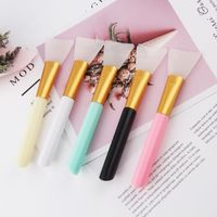 Wholesale Silicone Makeup Brushes Professional Faces Cream Mud Mixing Tools Long Handle Skin Care Beauty Face Mask Brush