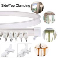 Wholesale Other Home Decor M Flexible Ceiling Curtain Track Mounted Bendable Curved Rod Rail Straight Slide Windows Plastic Accessories Kit