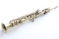 Wholesale France selma B Flat all in one Soprano Saxophone R54 Straight Sax relic looking copper Bb Saxofón with cloth bag
