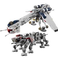 Wholesale Blocks Star Republic Dropship With AT OT Walker Set Building Bricks Toy For Children Birthday Gifts