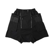 Wholesale Men s Shorts PUPIL TRAVEL PT Techwear Kilt Like Black Cargo Molle Panel Design Hip Hop Style Punk Fashion