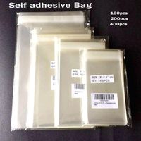 Wholesale Clear Self adhesive Cello Cellophane Bag Self Sealing Small Plastic Bags For Candy Packing Resealable Cookie Packaging Pouch Gift Wrap