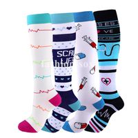 Wholesale Men s Socks Compression Socks Nurese Socks Cycling For Men Women Sport Knee High Varicose Veins Edema Diabetes Running