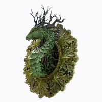 Wholesale Garden Decorations Resin Forest Dragon Sculpture Animal Statue Landscape Lawn Figurine For Gift Outdoor Yard Accessory Decoration Gifts