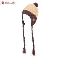Wholesale SN SU SK Brand Winter Warm Women Ear cap Cap Snowboard Knitting Skating Skull Hat Beanies Turtleneck Touca Gorro