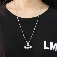 Wholesale metal bead chain d rose ufo alien pendants nurse syringe paper airplane charms for unisex jewelry necklace