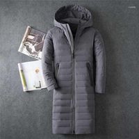 Wholesale Men s Down Parkas White Duck Jacket Winter Coat Hooded X Long Parka Brand Clothing High Quality Russian Jackets1