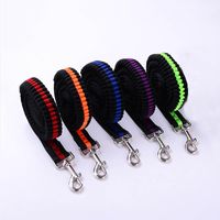 Wholesale 2 x120cm Running Buffer Nylon Pet Dogs Leash Slip Collar Walking Leads Dog Mountain Climbing Traction Rope For Chest Harness Collars Leas