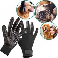 Wholesale Pet Hair Dog Grooming Glove Cats Soft Rubber Pets Hair Remover Horse Cat Shedding Bathing Massage Brush Clean Comb Animalsa26a38