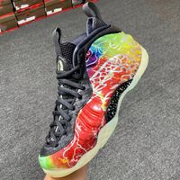 Wholesale 2021 Newest Authentic Foam Basketball Shoes posite One Beijing Multi Color Green Strike Black Real Carbon Fiber Men Sports Sneakers With Box