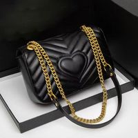 Wholesale Fashion Shoulder Bag Women Handbag High Quality Chain Strap Crossbody Luxury Designer Leather Handbags Bags Marmont Wallet Cross Body Purse